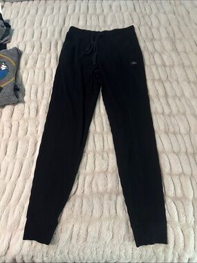 ALO Yoga Black MUSE Ribbed Jogger Pants size Small Women’s